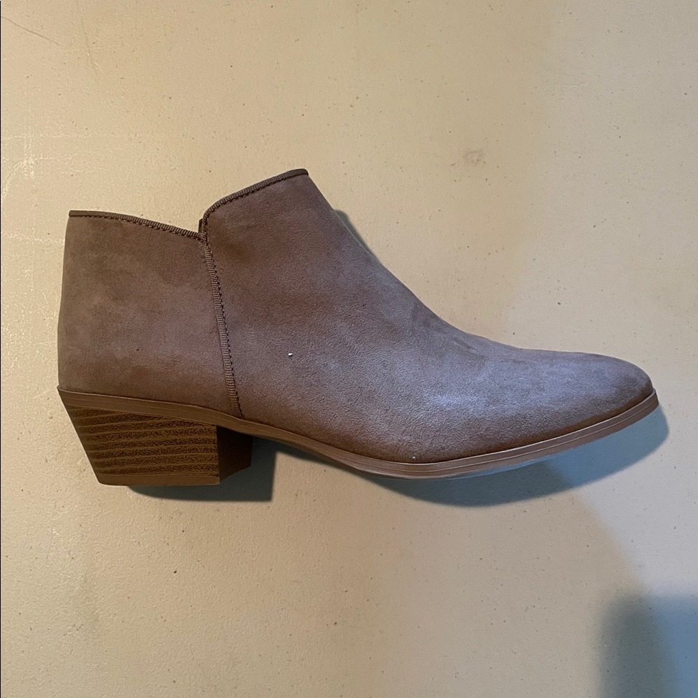 Taupe Suede Ankle Boots